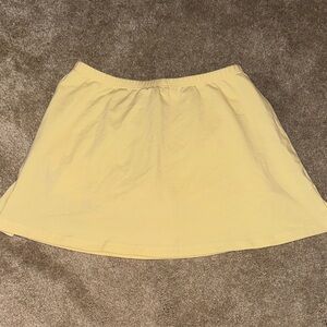 White Fox Women's Yellow A-Line Skirt